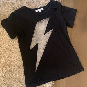 Daydreamer Distressed lightning bolt tee